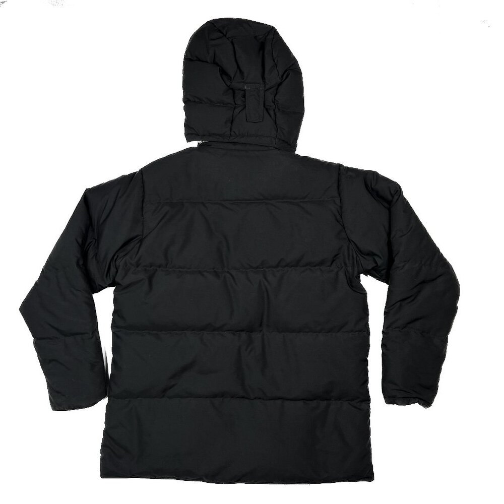 L.L. Bean Y2K Vintage Goose Down Puffer Black Hooded Parka WinterJacket Size M - Picture 5 of 7